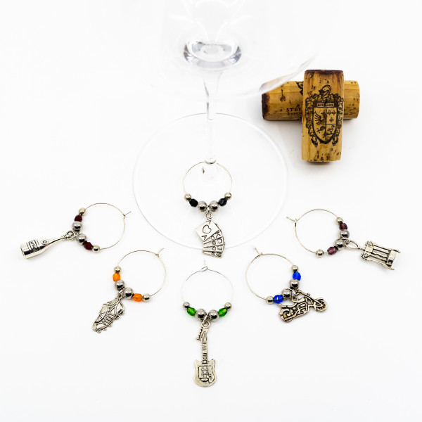 "Boys will be Boys" Weinglas-Charms