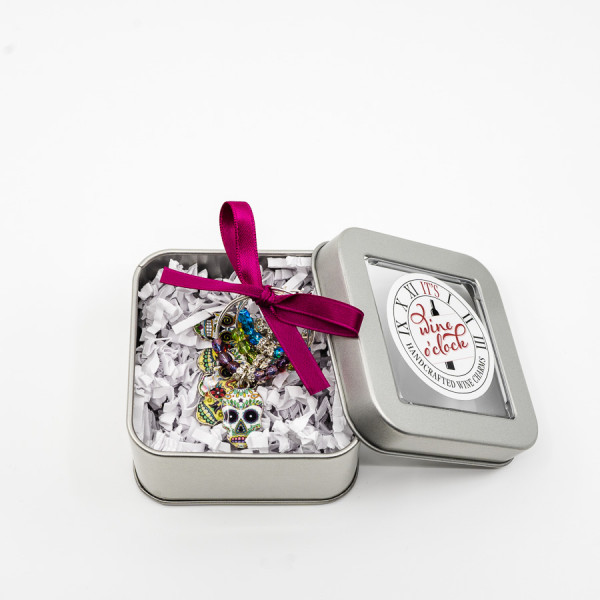 "Dia de los Muertos" Weinglas-Charms