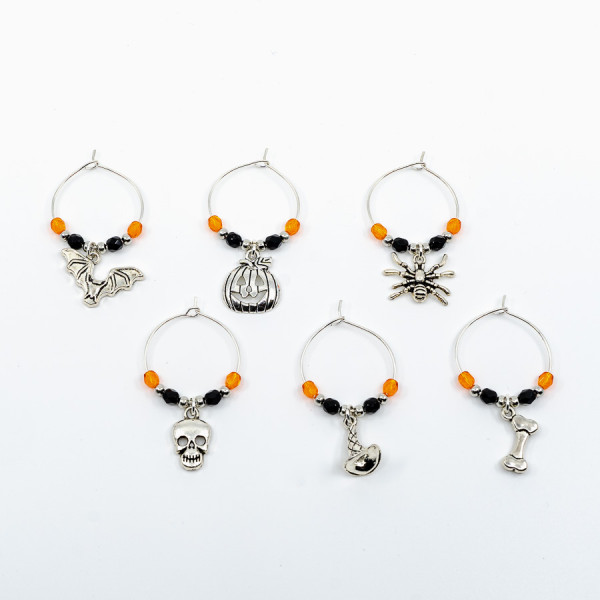 "Halloween" Weinglas-Charms