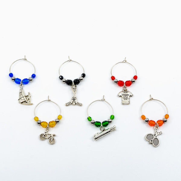"Sport" Weinglas-Charms