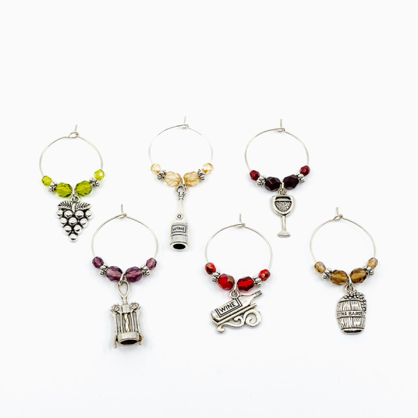 "Wein" Weinglas-Charms